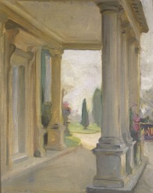 Landscape: The Classical Portico at Fairlawne, Home of the Cazalet Family 3780