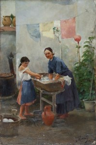 Genre Picture: The First Washing Lesson 11561