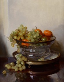 Still Life: Grapes and Oranges in a Glass Bowl 5229