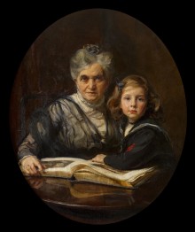 Laub, Madame Adolf, née Johanna Goldreich, the Artist's Mother and her Grandson Stephen Philip de Laszlo 6530