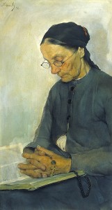 Genre Picture: An Old Woman Praying 13015