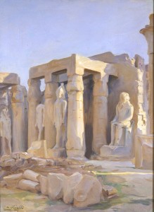 Landscape: Court of Ramses II at Luxor Temple 10275