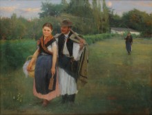 Genre Picture: A Courting Couple in a Rural Landscape 111738