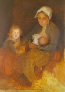 Genre Picture: The Widow, A Breton Woman with Two Children 8984