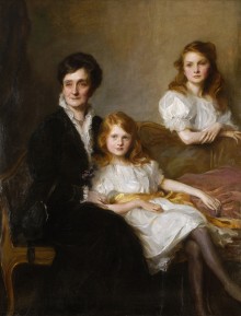 Trouton, Mrs Frederick née Anna Maria Fowler, with her daughters Ruth and Mary 7488