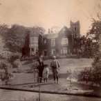 1898 Charles Henry Minot, Joseph Grafton Minot and Grafton Winthrop Minot in the garden at Berwick Lodge, Ryde, Isle of Wight