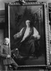 1926 Philip de László with portrait of Archbishop Randall Davidson