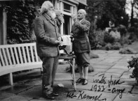 1933 Philip de László & Lys Baldry & his bust at The Kennels