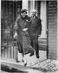 1934 Philip de László & Princess Marina outside his Studio at 3 Fitzjohn's Avenue, London