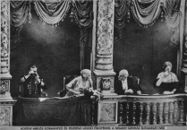 1935 Philip and Lucy de László in the Regent's box at the Peoples' Theatre, Budapest with Admiral & Madame Horthy
