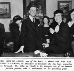1936 John de Laszlo at a Sherry Party at 3 Fitzjohn's Avenue, London