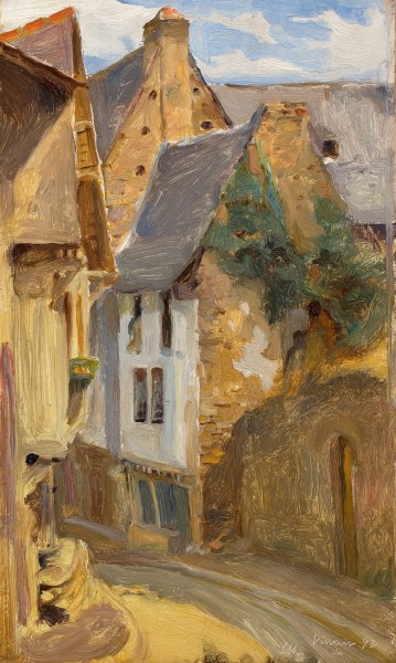 Landscape: A Winding Street in Dinan 13698