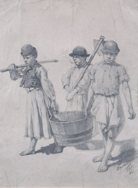 Genre Picture: Peasant Boys with a Tub 10934