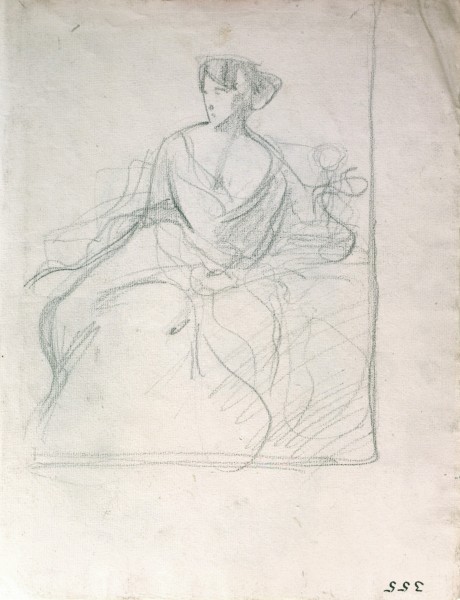 Unidentified: A Lady Seated (Verso) 112288